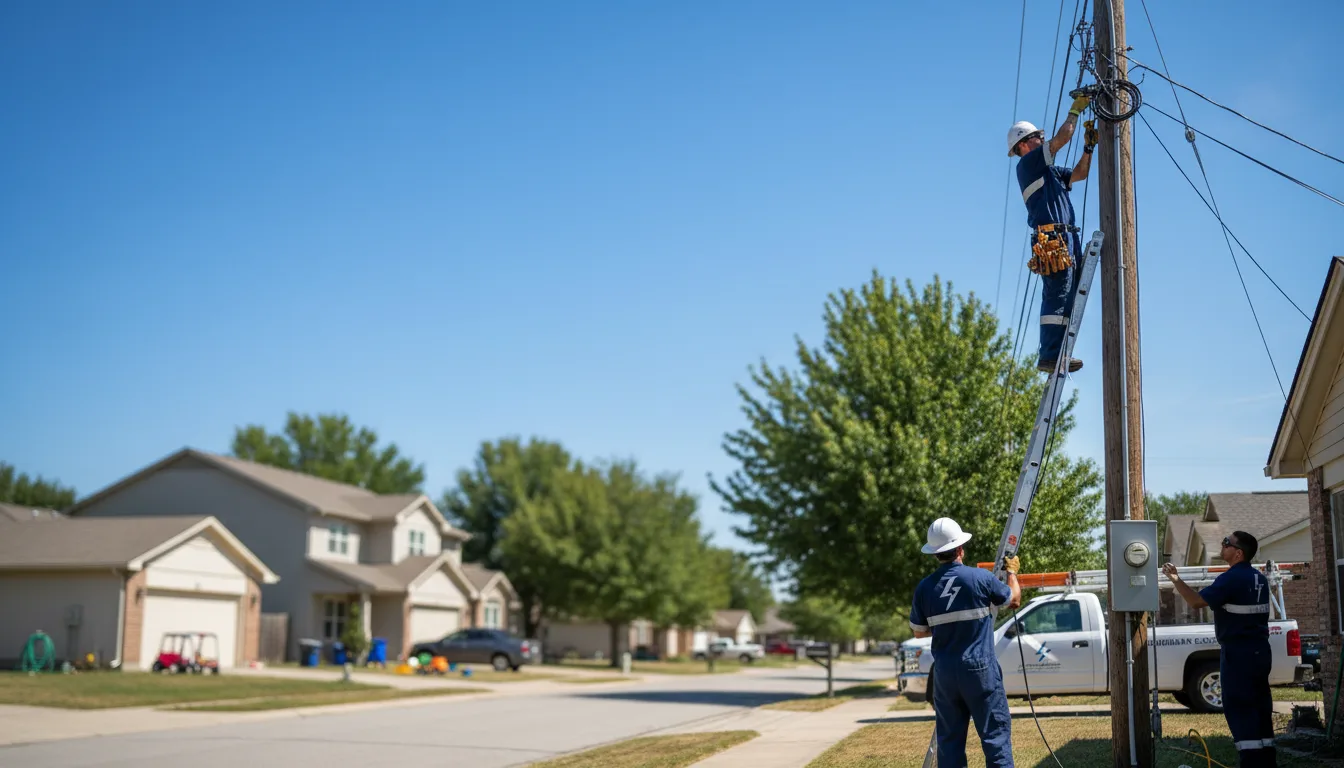 Residential electrician providing installation services in Pittstown, NJ